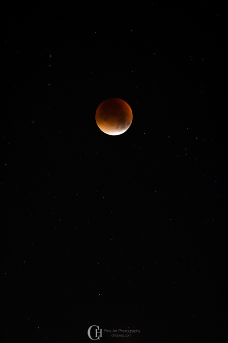 Fig-2. The ‘blood moon’ magnificently shot in Norway by professional Norwegian Landscape & Nature Photographer Christian Hoiberg. See more on his entry at http://www.choiberg.com/blog/blood-moon-total-lunar-eclipse.