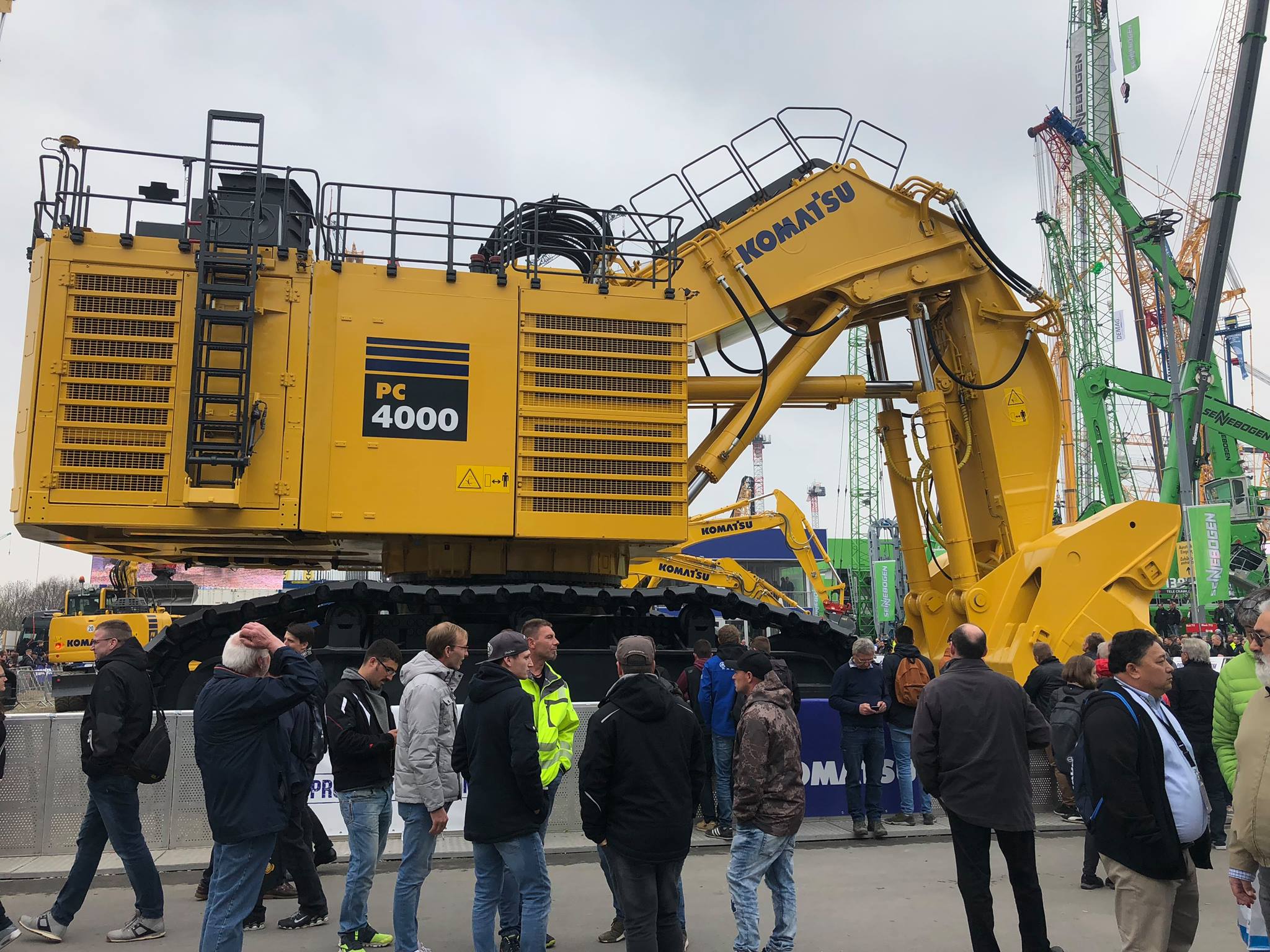 FVP for Operations Jonathan Bendebel inspects the latest heavy equipment on display at bauma.