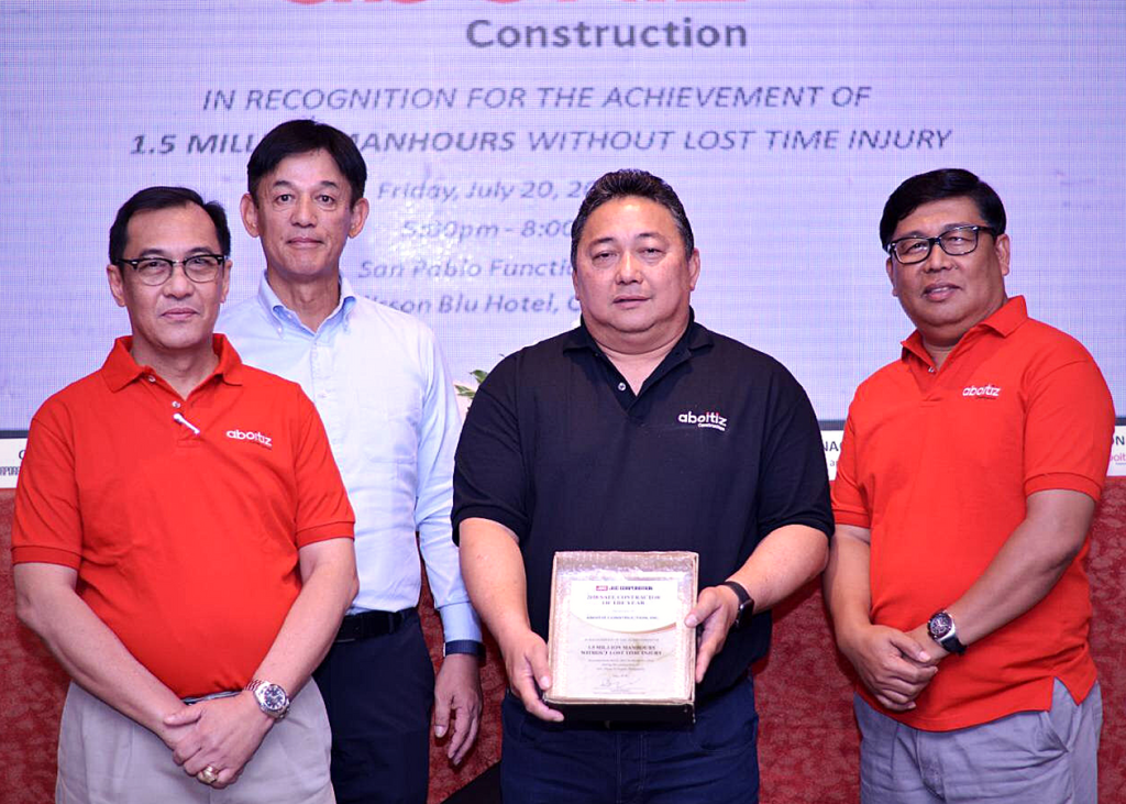 (From left) ACI President & COO - Alberto A. Ignacio Jr., JGC Corporation Project Manager - Tadashi Nagai, ACI FVP Operations - Emy Jonathan A. Bendebel, ACI AVP Operations - Alex P. Garciano
