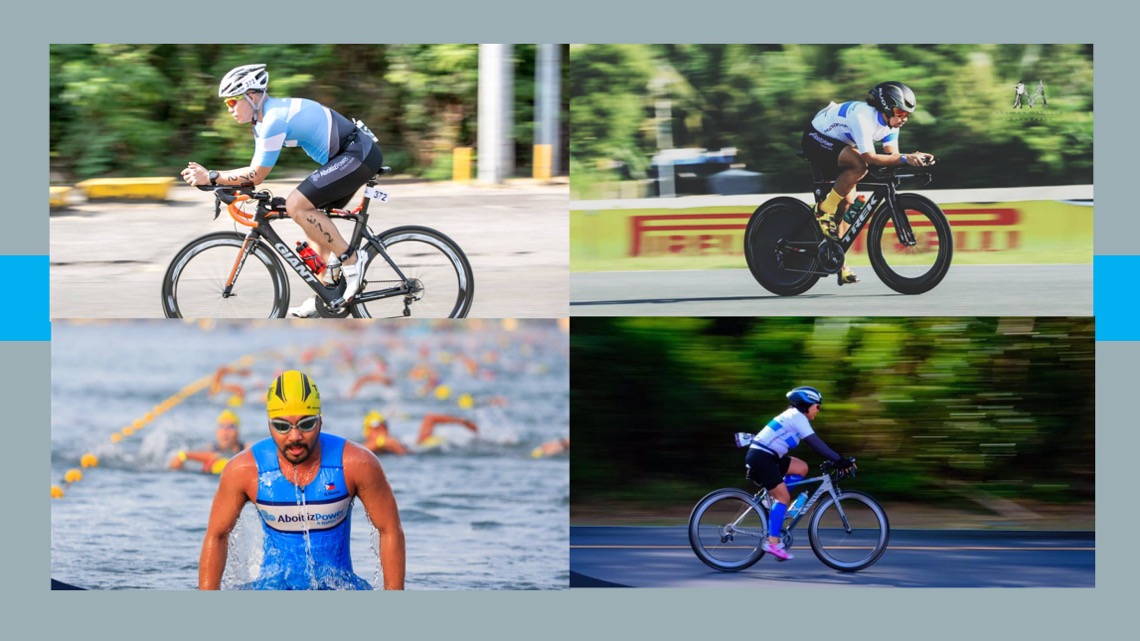 Clockwise: Josh Redillas, Barnett Angeles,Dixie Dugan, Neil Mamac in actual races