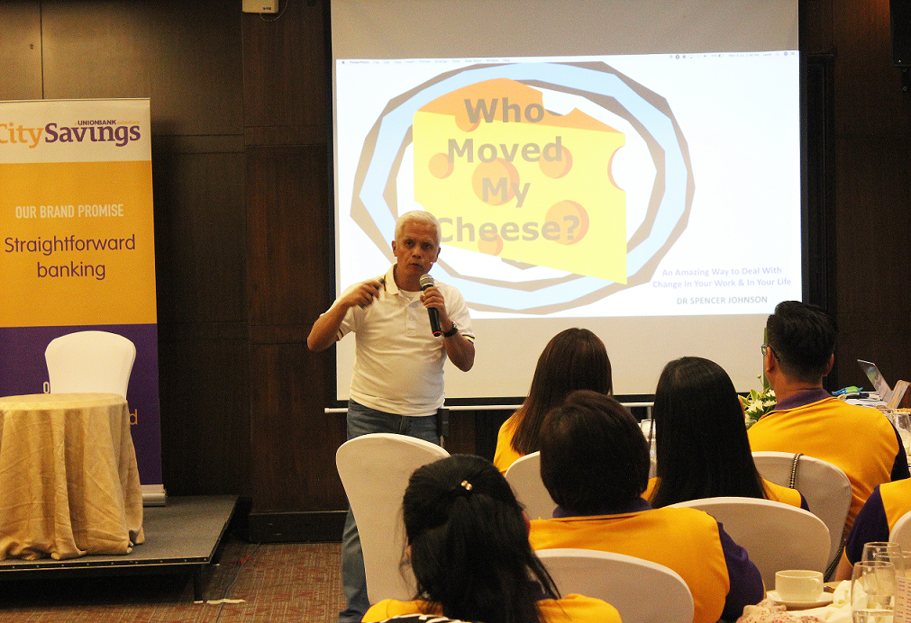 FROM THE WHAT TO THE WHY: EVP – Chief Operating Officer Levi Villanueva anchored his discussion on culture on the story “Who Moved My Cheese” by author Spencer Johnson.