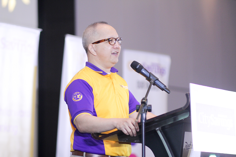 FINANCIAL INCLUSION: CitySavings Chairman of the Board Eugene Acevedo in his closing remarks highlights the bank's goal to provide accessible banking services to the underserved sector.