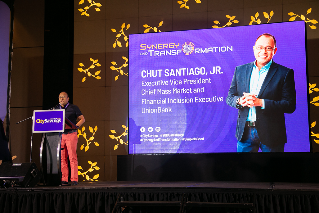 UnionBank EVP - Chief Mass Market and Financial Inclusion Executive Chut Santiago, Jr.