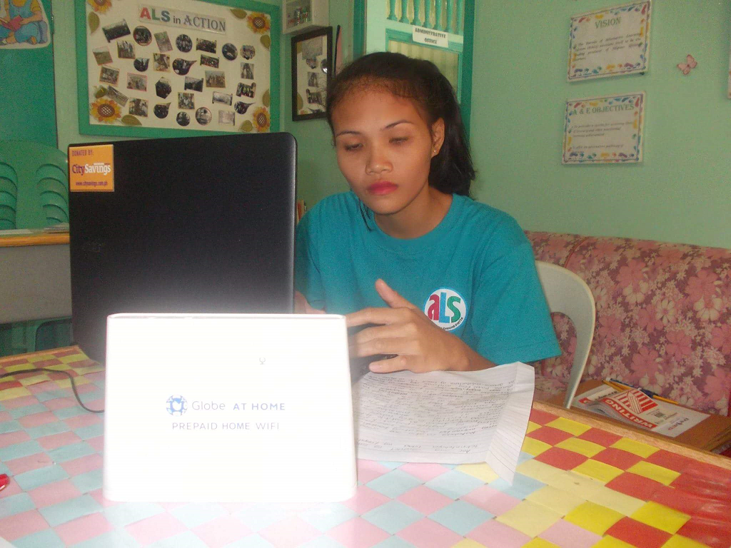ADVOCATING FOR LITERACY: Shajhana Bonso from Concepcion, Iloilo, one of the many students under DepEd’s Alternative Learning System (ALS) program strives to finish basic education in the hopes of a brighter future for her and her family.