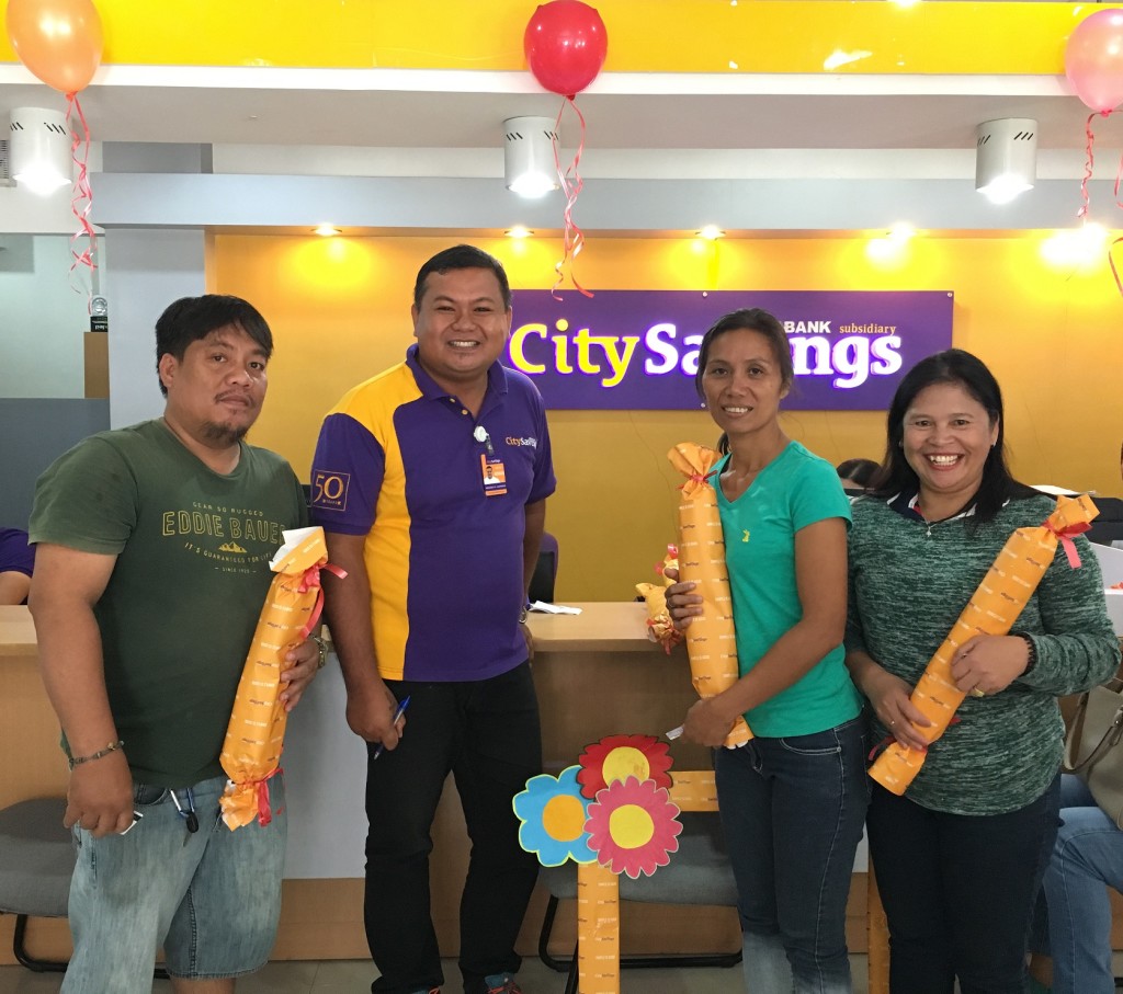 THANK YOU TEACHER: CitySavings Digos honored teacher-clients during NTM with personalized freebies. 