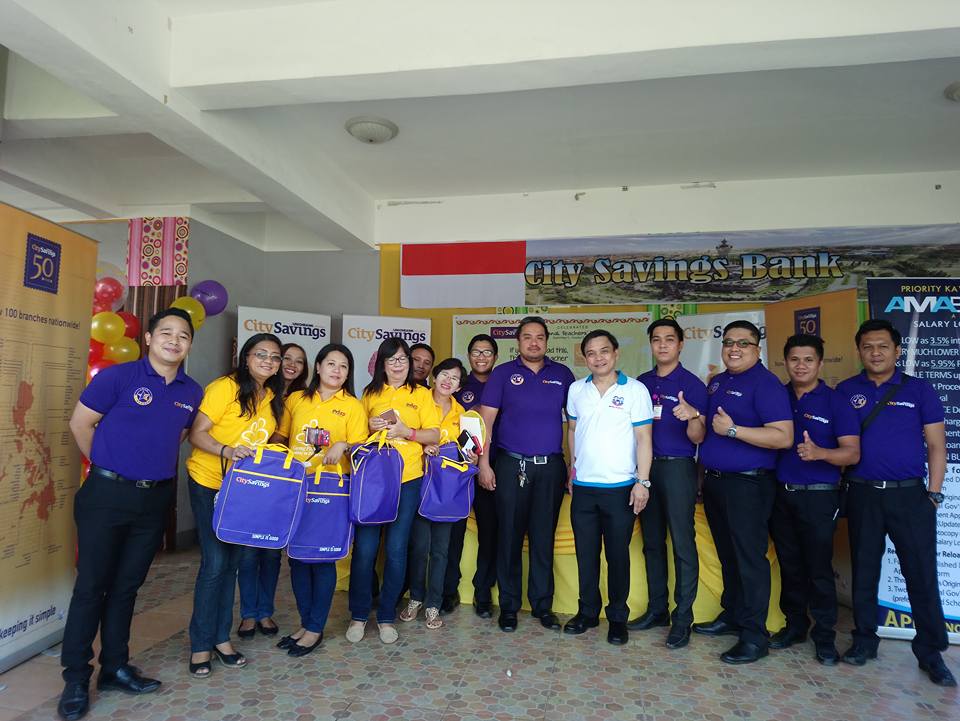 NATIONAL TEACHERS’ DAY: City Savings Bankers with DepEd Region 5 Director Ramon Fiel Abcede (center, in white) and Region 5 delegates during the National Teachers’ Day/World Teachers’ Day celebration at Ibalong Centrum for Recreation, Legazpi City, Albay last October 5.