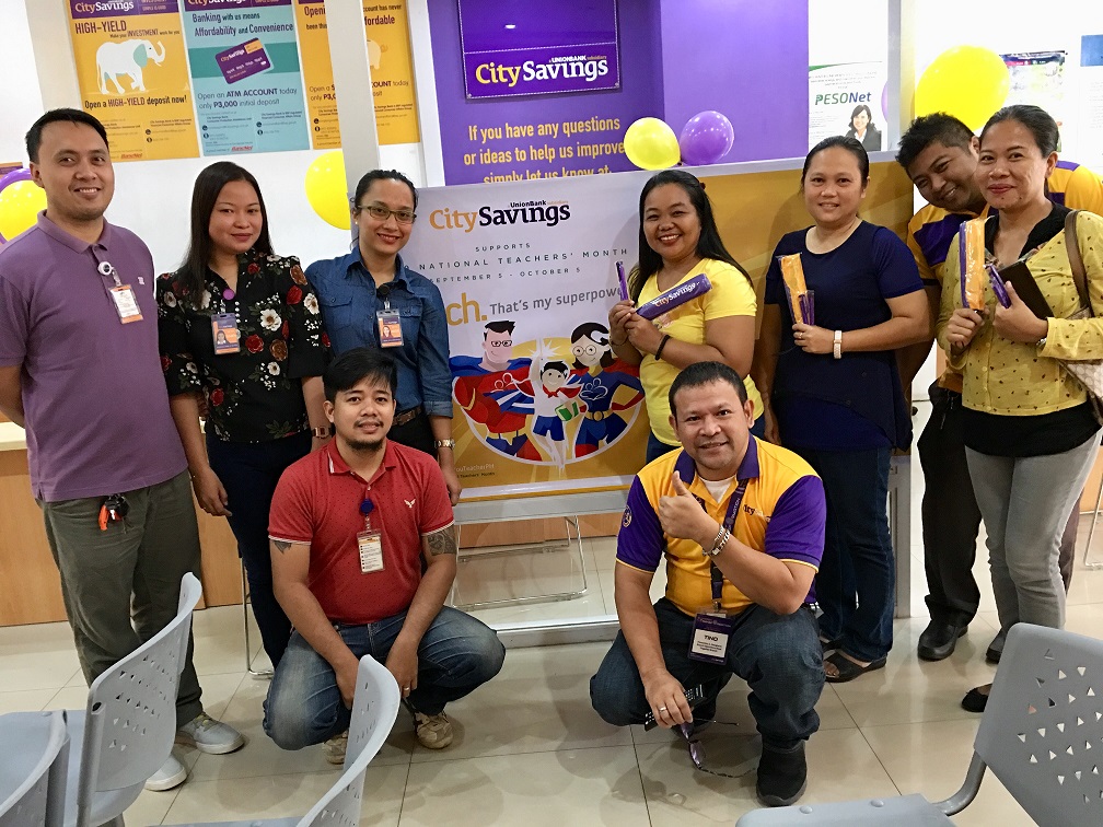 MY TEACHER, MY HERO: Teacher-clients were treated to a day of merriment as CitySavings branches nationwide prepared fun games, snacks, refreshments, and personalized tokens last October 5.
