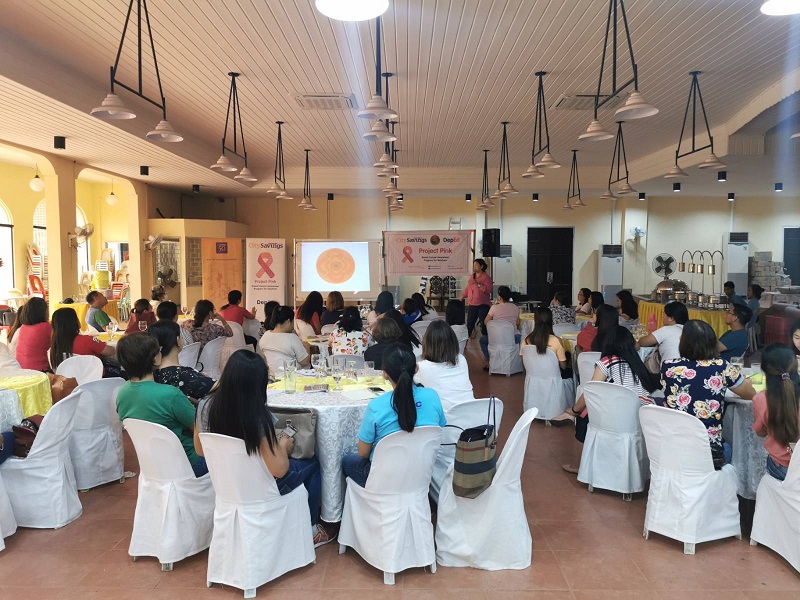 PINK OCTOBER: Project Pink fora held in the Division of Tanauan, Batangas was one of the sessions conducted outside Central Visayas. CitySavings also conducted Project Pink in various parts of Northern and Southern Luzon, National Capital Region (NCR), Bicol Region, Western Visayas, Northern and Southern Mindanao where almost 2,300 teachers attended.