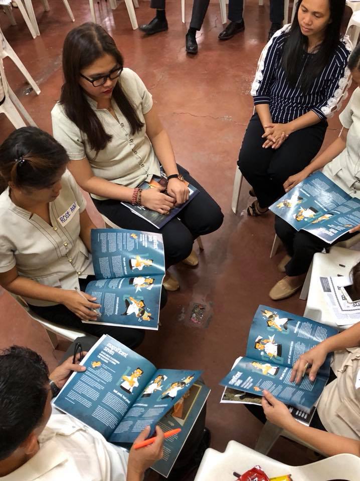 EDUCATORS IN ACTION: Public school teachers from San Jose Elementary School in Quezon City in action during a Project TEACH session.