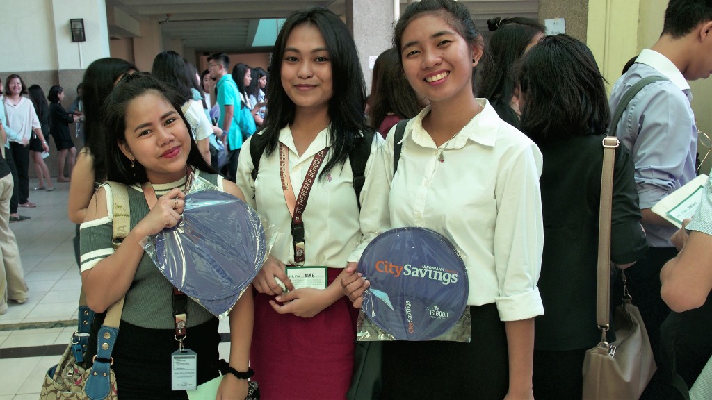 YOUTH ON FINANCIAL INCLUSION: Over 200 SHS students participated in the UP JFA ROI Summit and received CitySavings’ fan giveaways and various Corporate Social Responsibility (CSR) program brochures at the University of the Philippines Diliman, Quezon City last November 11.