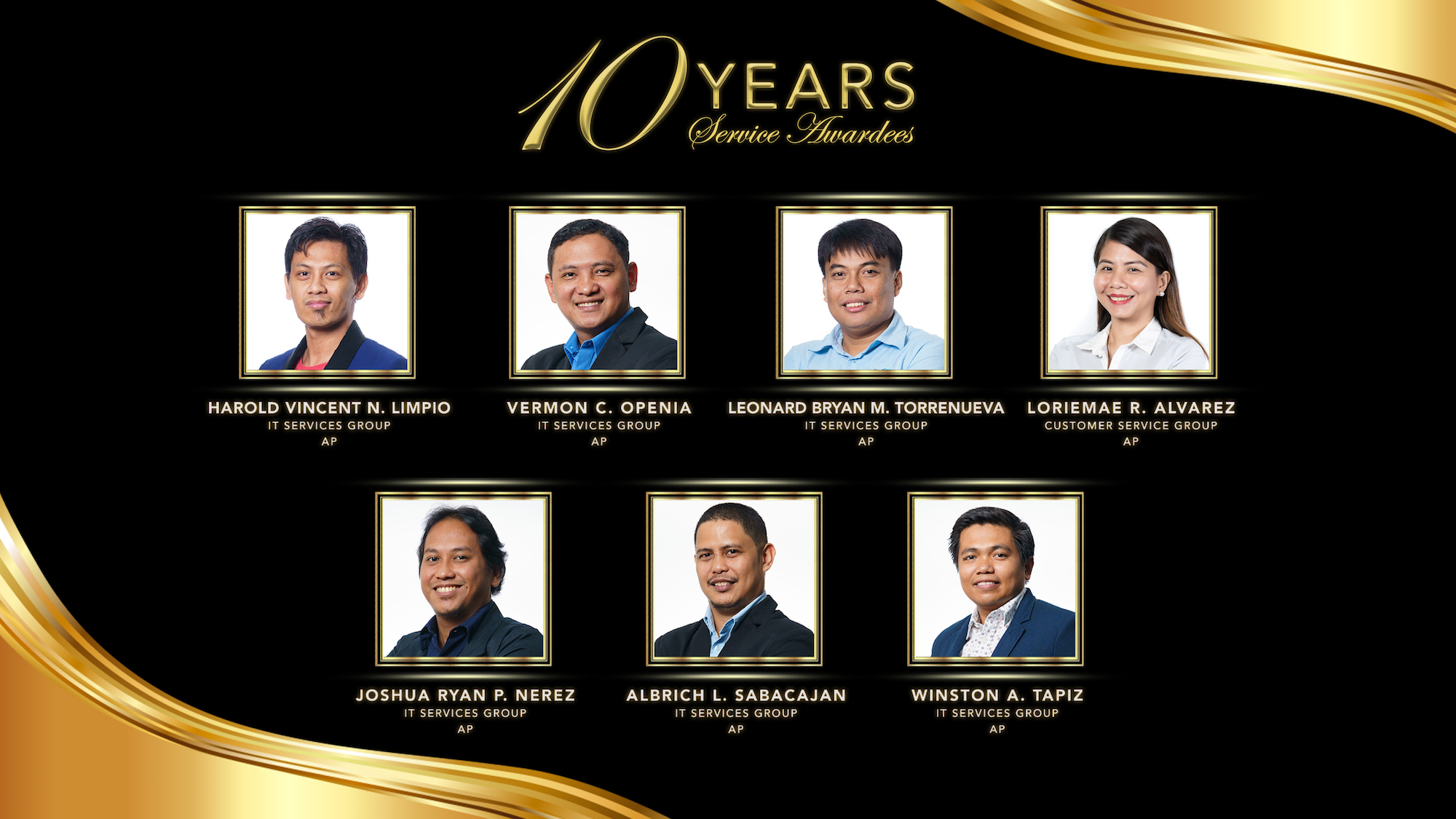 EIA Deck 10 years awardee 2