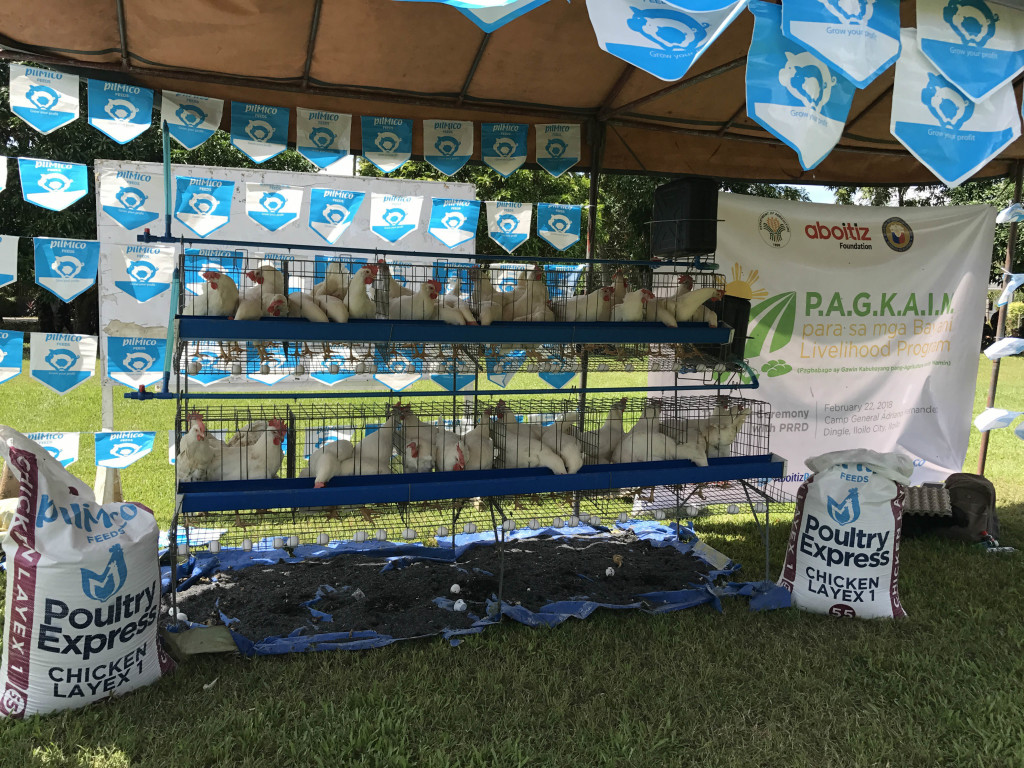 Apart from the egg-laying machines donated by the Aboitiz Group, one month supply of Pilmico feeds will also be provided.