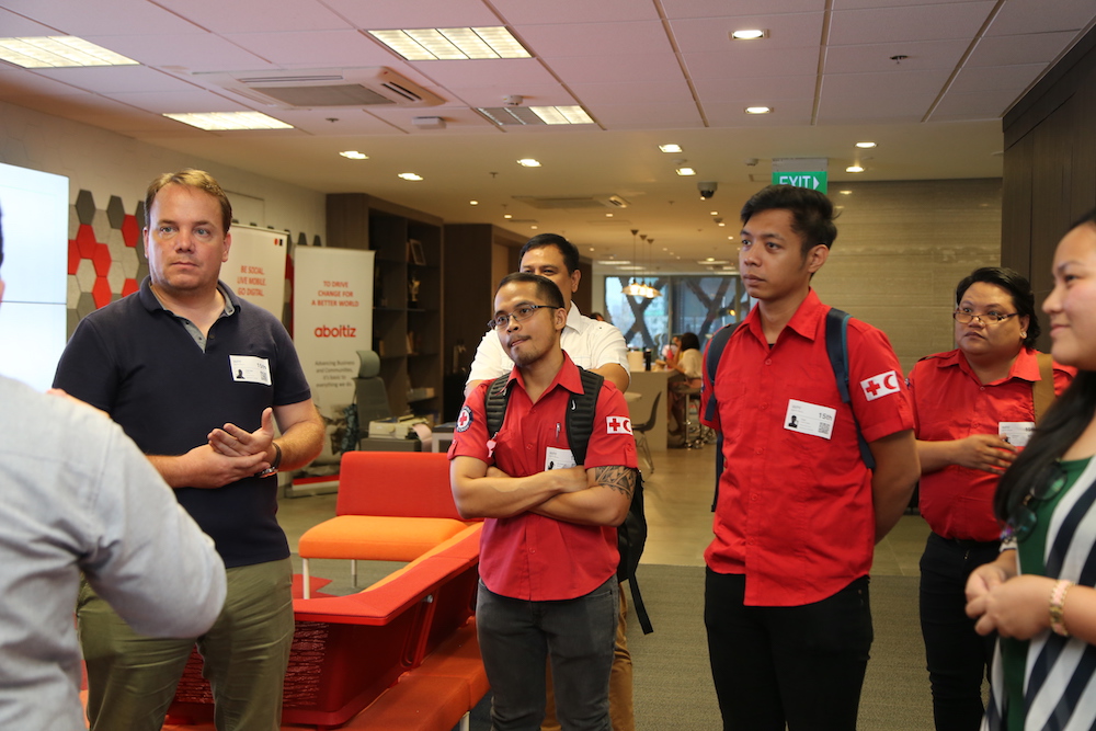 PRC representatives during their tour of A.Lab, Aboitiz Manila Corporate Center's agile workspace that promotes a digital and collaborative mindset among its team members.