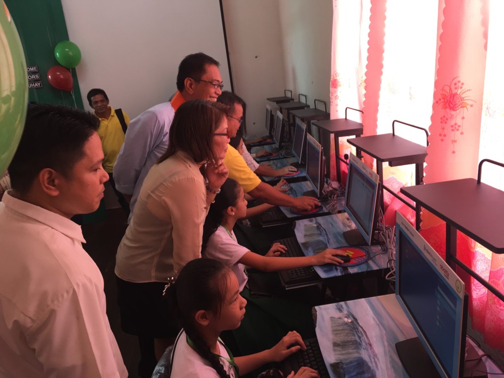 Students of one of AboitizPower’s school beneficiaries now have access to a wealth of information through their brand new computers.