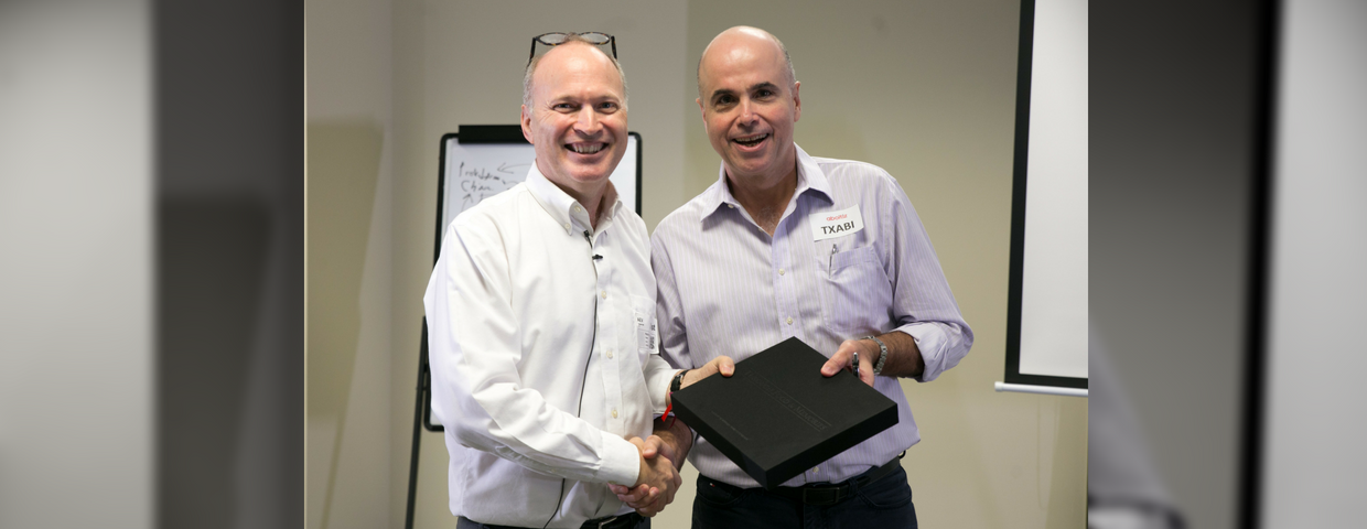 AEV Chief Human Resources Officer Txabi Aboitiz with Professor Philip Parker