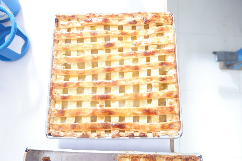 Pastries baked by the trainees