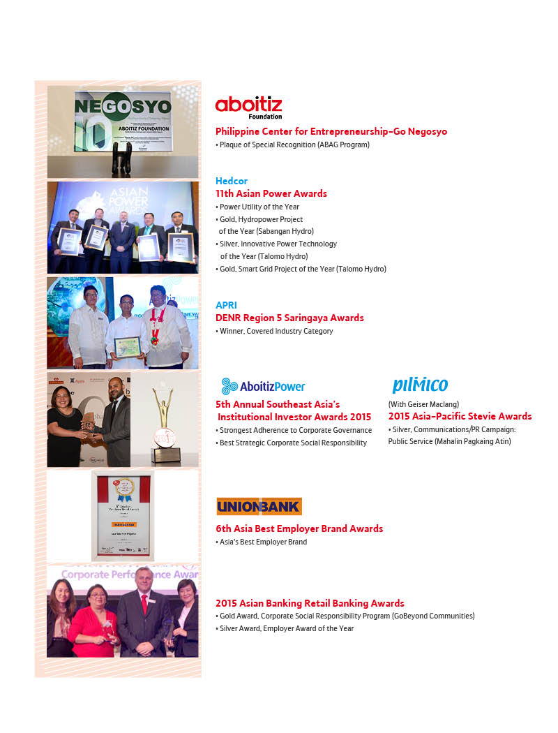 The Aboitiz Honor Roll (3rd Quarter 2015)