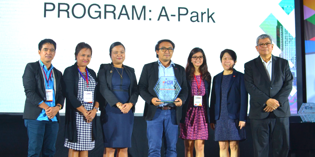 Members of the Aboitiz Sustainability group represented the proponents of the “A-Park” project, hailed as one of the Finalists in the Outstanding CSR Project for Environment category during the LCF CSR Guild Awards 2019. 