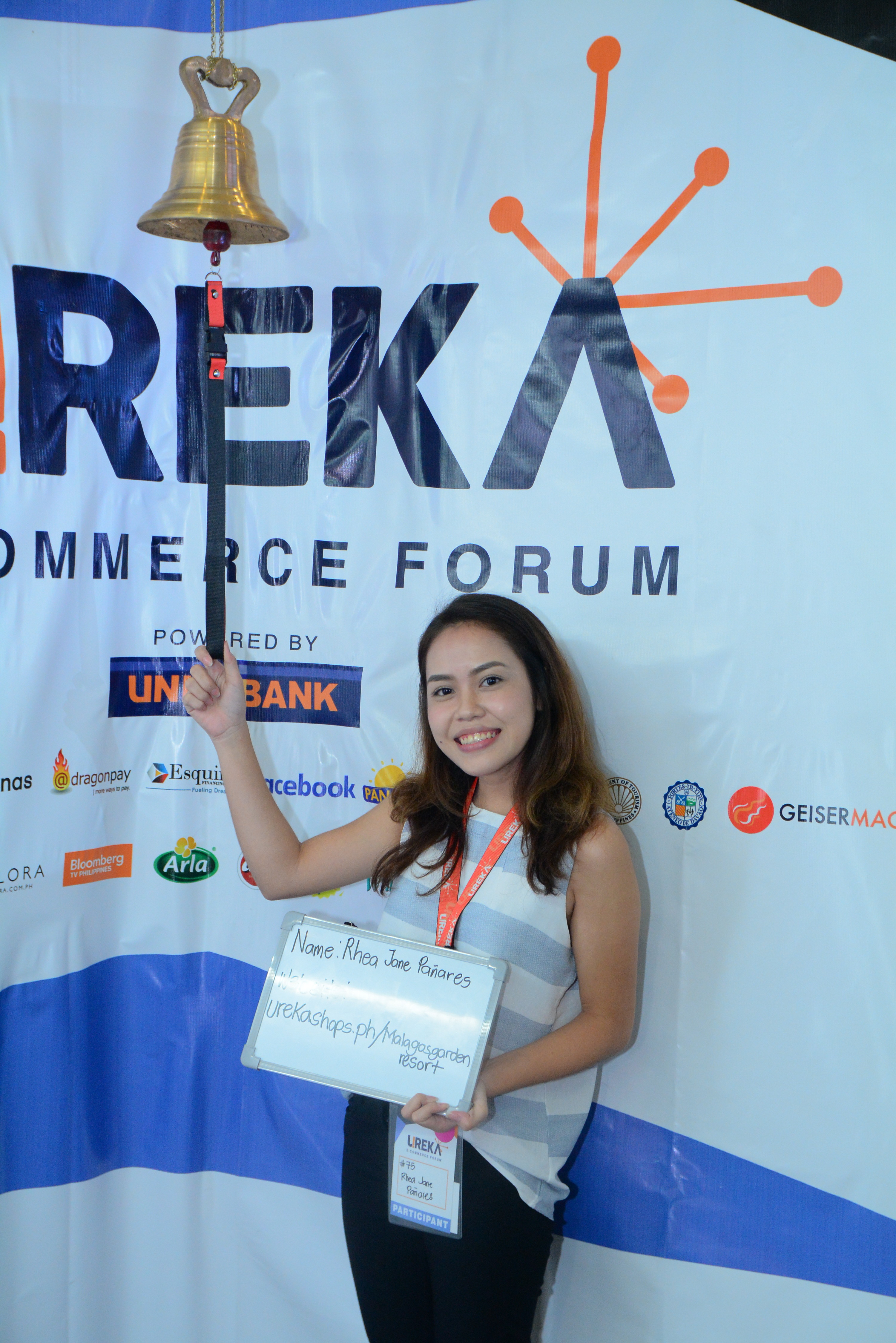 RECORD BREAKER. Rhea Jane Pañares of the Puentespinas Group of Companies is the second participant to open a UREKA shop.