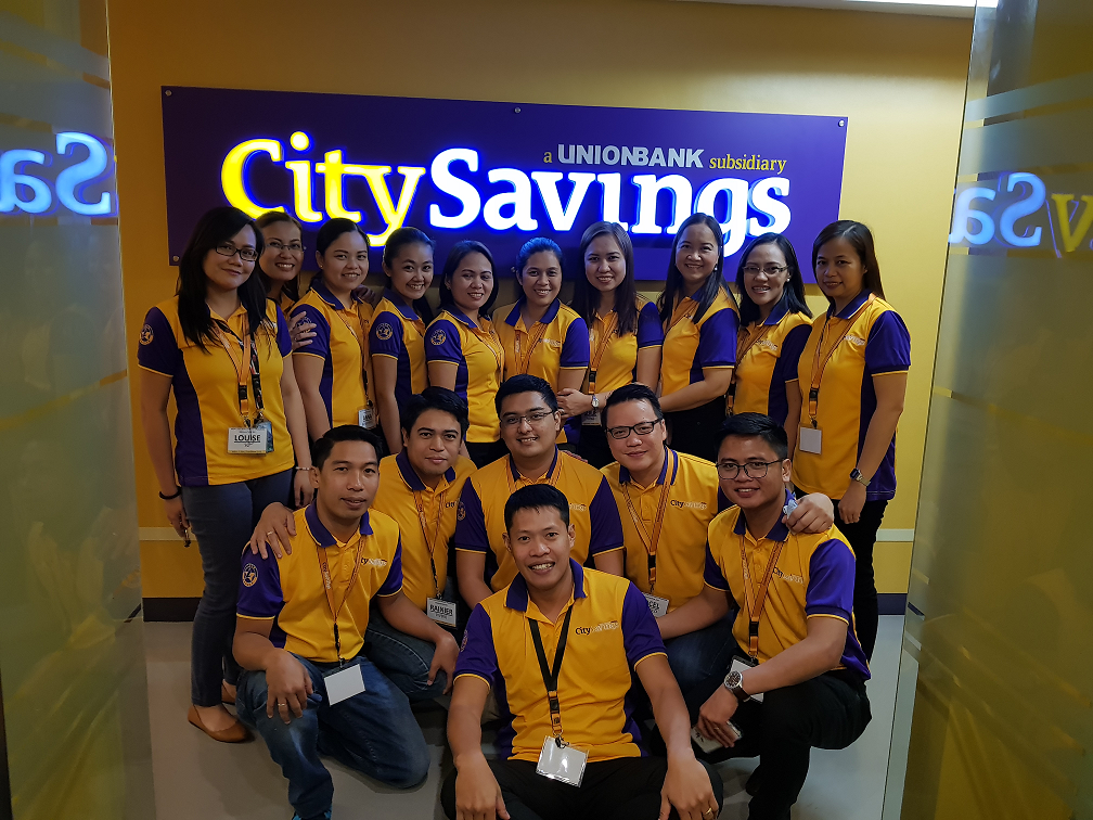 CLASS OF 2017: Employee Development Program (EDP) a.k.a Talent Factory Batch 3 graduates from the branches and support units pose for a souvenir shot at Ortigas Corporate Office, UnionBank Plaza, Pasig City.