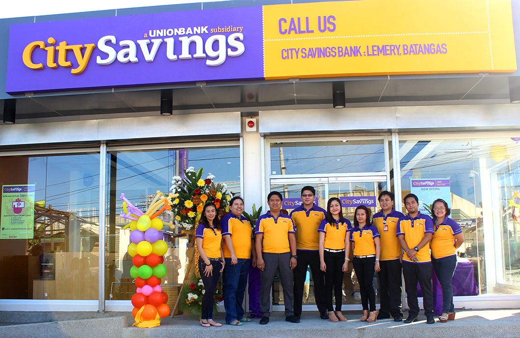 CitySavings sustained its expansion drive in 2014, including the launch of its branch in Lemery, Batangas.