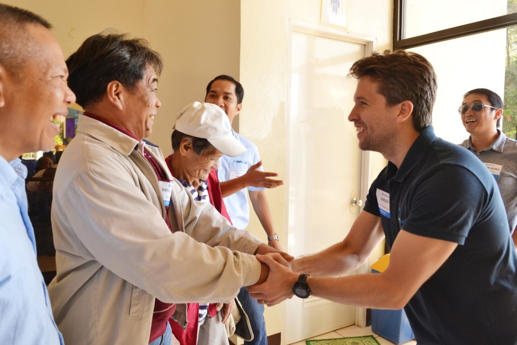 SAFE, EMPOWERING, AND SUSTAINABLE PROJECTS. Hedcor President and Chief Operating Officer Carlos Aboitiz meets the tribal chieftains and the local government officials from the communities of Hedcor’s Manolo Fortich Hydropower Project in Bukidnon.